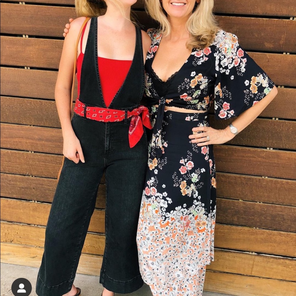 Black free people overalls